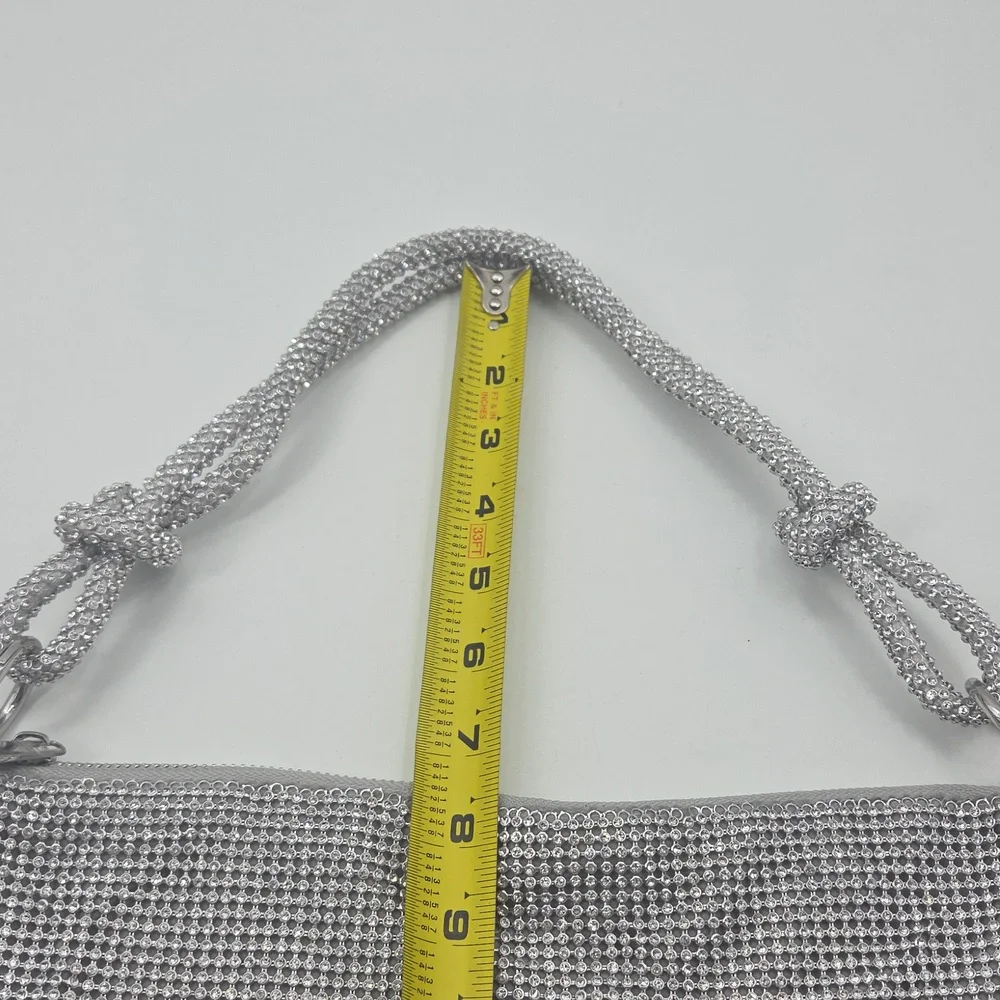 Elegant Silver Rhinestone Women's Bag - Picture 13 of 16
